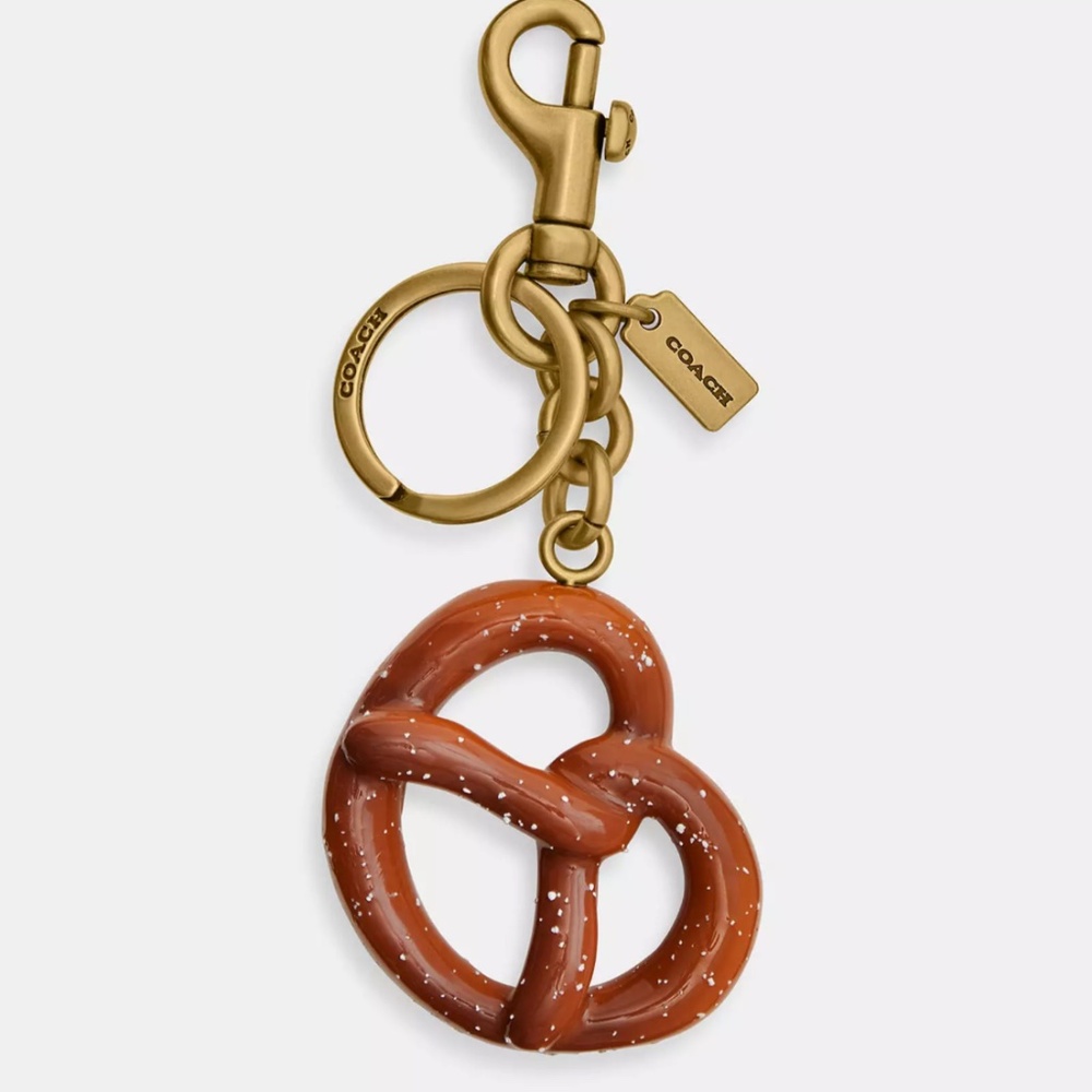 Authentic Coach pretzel bag charm